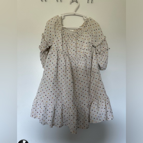 5/$10 Old Navy- Polka-Dot Ruffle-Tiered Crepe Dress for Toddler Girls 5T - Picture 2 of 8